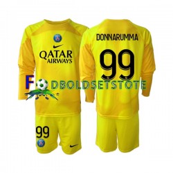 Paris Saint-Germain Trøje Gianluigi Donnarumma 99 Målmand 3. Valg 2022-2023 Lange ærmer ,Børn Fodboldsæt
