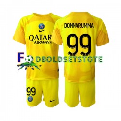 Paris Saint-Germain Trøje Gianluigi Donnarumma 99 Målmand 3. Valg 2022-2023 Kort ærmer ,Børn Fodboldsæt