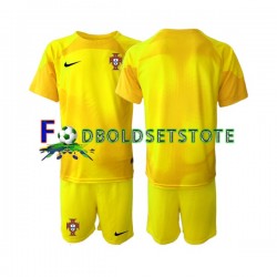 Portugal Trøje Målmand Hjemmebane World Cup 2022 Kort ærmer ,Børn Fodboldsæt