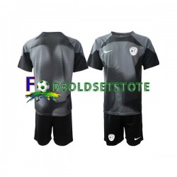 Slovenien Trøje Målmand Hjemmebane 2022 Kort ærmer ,Børn Fodboldsæt