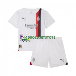 AC Milan Trøje Udebane 2023-2024 Kort ærmer ,Børn Fodboldsæt