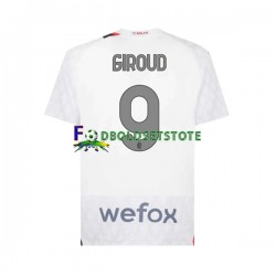 AC Milan Trøje Olivier Giroud 9 Udebane 2023-2024 Kort ærmer ,Mænd