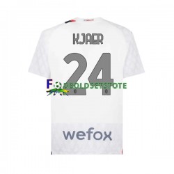AC Milan Trøje Simon Kjaer 24 Udebane 2023-2024 Kort ærmer ,Mænd