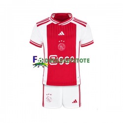 AFC Ajax Trøje Hjemmebane 2023-2024 Kort ærmer ,Børn Fodboldsæt