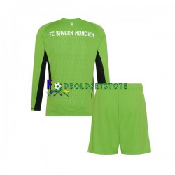 FC Bayern München Trøje Målmand Udebane 2023-2024 Lange ærmer ,Børn Fodboldsæt