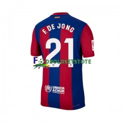 FC Barcelona Trøje Frenkie de Jong 21 Hjemmebane 2023-2024 Kort ærmer ,Mænd