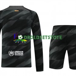 FC Barcelona Trøje Målmand Udebane 2023-2024 Lange ærmer ,Børn Fodboldsæt