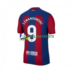 FC Barcelona Trøje Robert Lewandowski 9 Hjemmebane 2023-2024 Kort ærmer ,Mænd