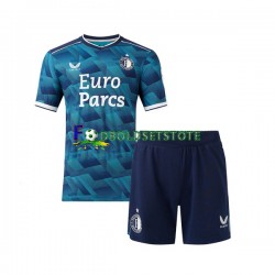 Feyenoord Rotterdam Trøje Udebane 2023-2024 Kort ærmer ,Børn Fodboldsæt