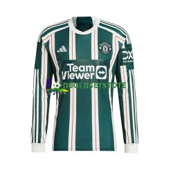 Manchester United Trøje Udebane 2023-2024 Lange ærmer ,Mænd