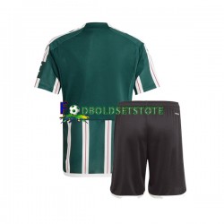 Manchester United Trøje Udebane 2023-2024 Kort ærmer ,Børn Fodboldsæt