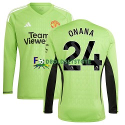 Manchester United Trøje Andre Onana 24 Målmand Hjemmebane 2023-2024 Lange ærmer ,Mænd