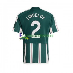 Manchester United Trøje Lindelof 2 Udebane 2023-2024 Kort ærmer ,Mænd
