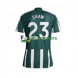 Manchester United Trøje Luke Shaw 23 Udebane 2023-2024 Kort ærmer ,Mænd