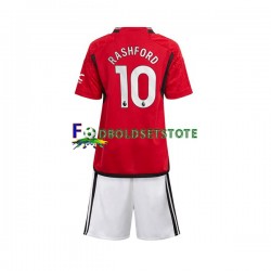 Manchester United Trøje Marcus Rashford 10 Hjemmebane 2023-2024 Kort ærmer ,Børn Fodboldsæt