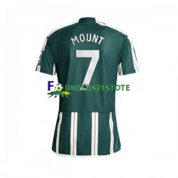 Manchester United Trøje Mount 7 Udebane 2023-2024 Kort ærmer ,Mænd