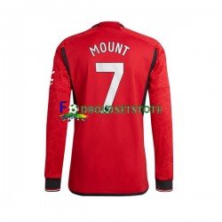 Manchester United Trøje Mount 7 Hjemmebane 2023-2024 Lange ærmer ,Mænd