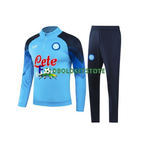 Napoli Blå Sweatshirt Dragt 2023-2024
