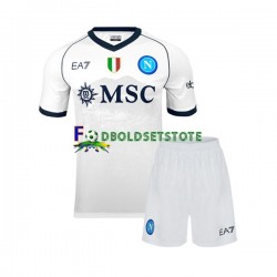 Napoli Trøje Udebane 2023-2024 Kort ærmer ,Børn Fodboldsæt