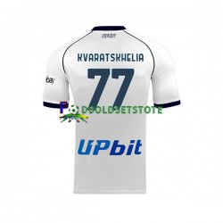 Napoli Trøje Khvicha Kvaratskhelia 77 Udebane 2023-2024 Kort ærmer ,Mænd