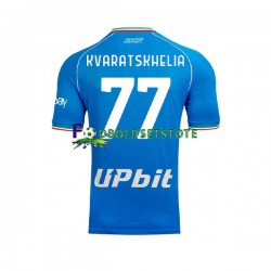 Napoli Trøje Khvicha Kvaratskhelia 77 Hjemmebane 2023-2024 Kort ærmer ,Mænd