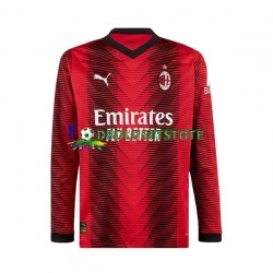 AC Milan Trøje Hjemmebane 2023-2024 Lange ærmer ,Mænd