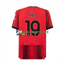 AC Milan Trøje Theo Hernandez 19 Hjemmebane 2023-2024 Kort ærmer ,Mænd