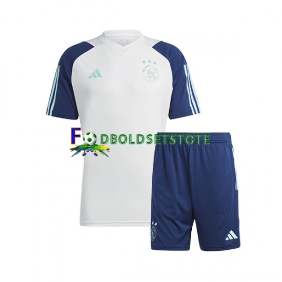 AFC Ajax Blå Hvid Træningstrøje og shorts 2023-2024