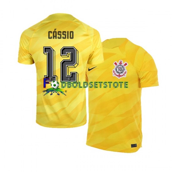 Corinthians Trøje Cassio 12 Målmand Udebane 2023-2024 Kort ærmer ,Mænd Corinthians Trøje Cassio 12 Målmand Udebane 2023-2024 Kort ærmer ,Mænd