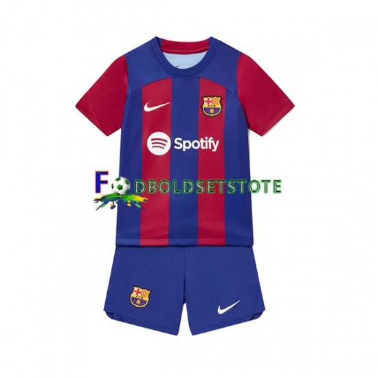 FC Barcelona Trøje Hjemmebane 2023-2024 Kort ærmer ,Børn Fodboldsæt FC Barcelona Trøje Hjemmebane 2023-2024 Kort ærmer ,Børn Fodboldsæt