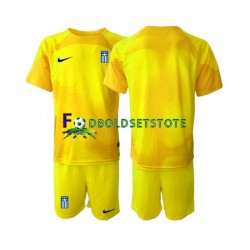 Grækenland Trøje Målmand Hjemmebane 2023 Kort ærmer ,Børn Fodboldsæt