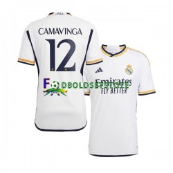 Real Madrid Trøje Camavinga 12 Hjemmebane 2023-2024 Kort ærmer ,Mænd