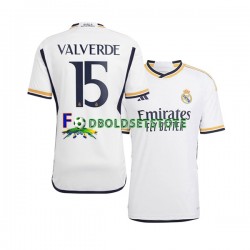 Real Madrid Trøje Federico Valverde 15 Hjemmebane 2023-2024 Kort ærmer ,Mænd