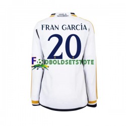 Real Madrid Trøje Fran Garcia 20 Hjemmebane 2023-2024 Lange ærmer ,Mænd
