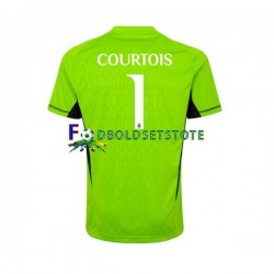 Real Madrid Trøje Thibaut Courtois 1 Målmand Hjemmebane 2023-2024 Kort ærmer ,Mænd