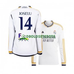 Real Madrid Trøje JOSELU 14 Hjemmebane 2023-2024 Lange ærmer ,Mænd