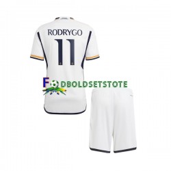 Real Madrid Trøje Rodrygo Goes 11 Hjemmebane 2023-2024 Kort ærmer ,Børn Fodboldsæt