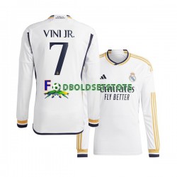 Real Madrid Trøje Vinicius Junior 7 Hjemmebane 2023-2024 Lange ærmer ,Mænd