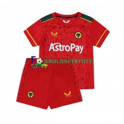 Wolverhampton Wanderers Trøje Udebane 2023-2024 Kort ærmer ,Børn Fodboldsæt