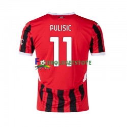 AC Milan Trøje Pulisic 11 Hjemmebane 2024-2025 Kort ærmer ,Mænd