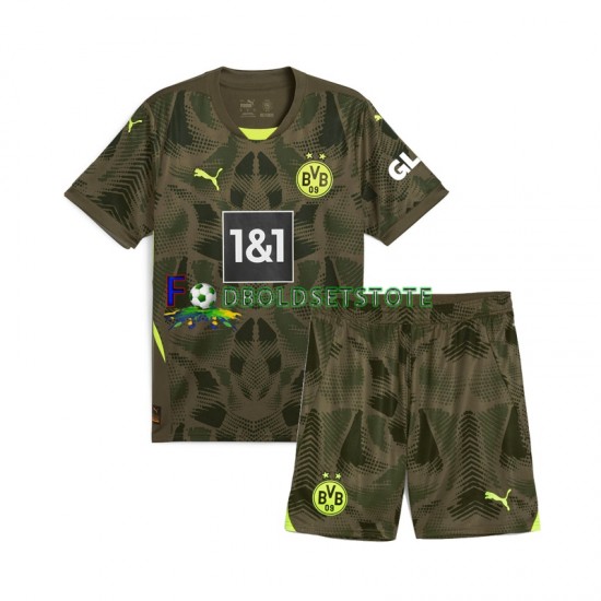Borussia Dortmund Trøje Målmand Hjemmebane 2024-2025 Kort ærmer ,Børn Fodboldsæt Borussia Dortmund Trøje Målmand Hjemmebane 2024-2025 Kort ærmer ,Børn Fodboldsæt