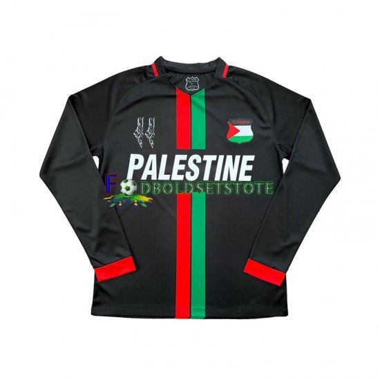 Club Deportivo Palestino Trøje Center Stripre Hjemmebane 2024-2025 Lange ærmer ,Mænd