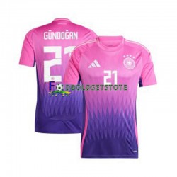 Tyskland Trøje Ilkay Gundogan 21 Udebane Euro 2024 Kort ærmer ,Mænd