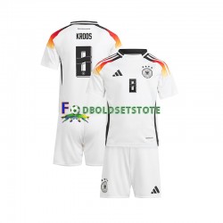Tyskland Trøje Toni Kroos 8 Hjemmebane Euro 2024 Kort ærmer ,Børn Fodboldsæt