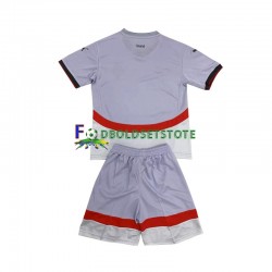 Island Trøje Udebane 2024 Kort ærmer ,Børn Fodboldsæt