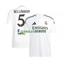 Real Madrid Trøje Jude Bellingham 5 Hjemmebane 2024-2025 Kort ærmer ,Mænd