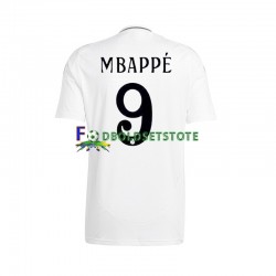 Real Madrid Trøje Kylian Mbappé 9 Hjemmebane 2024-2025 Kort ærmer ,Mænd