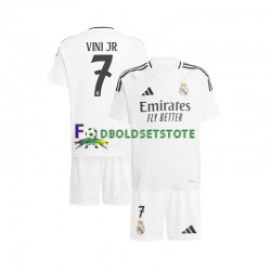 Real Madrid Trøje Vinicius Junior 7 Hjemmebane 2024-2025 Kort ærmer ,Børn Fodboldsæt