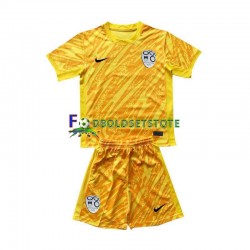 Slovenien Trøje Målmand Hjemmebane Euro 2024 Kort ærmer ,Børn Fodboldsæt