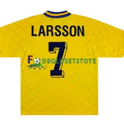 Sverige Trøje Henrik Larsson 7 Retro Hjemmebane 1994 Kort ærmer ,Mænd